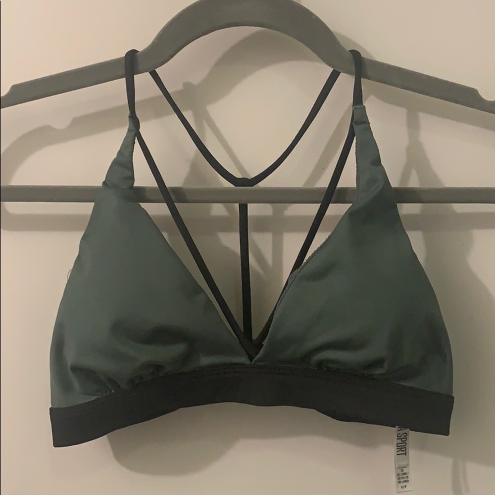 Victoria’s Secret green and black bralette